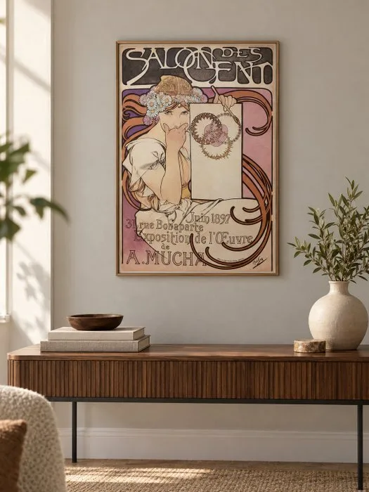 Alphonse Mucha (after) - Manifesto Salon des Cent – Exposition de l’œuvre - 1970s