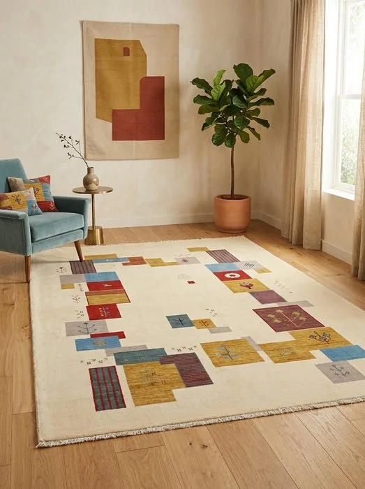 Gabbeh, Premium Wool Rug - Handmade - New - Rug - 296 cm - 205 cm - 100% Natural wool