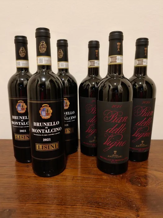2021 Pian delle Vigne & 2021 Lisini - Brunello di Montalcino DOCG - 6 Bottles (0.75L)