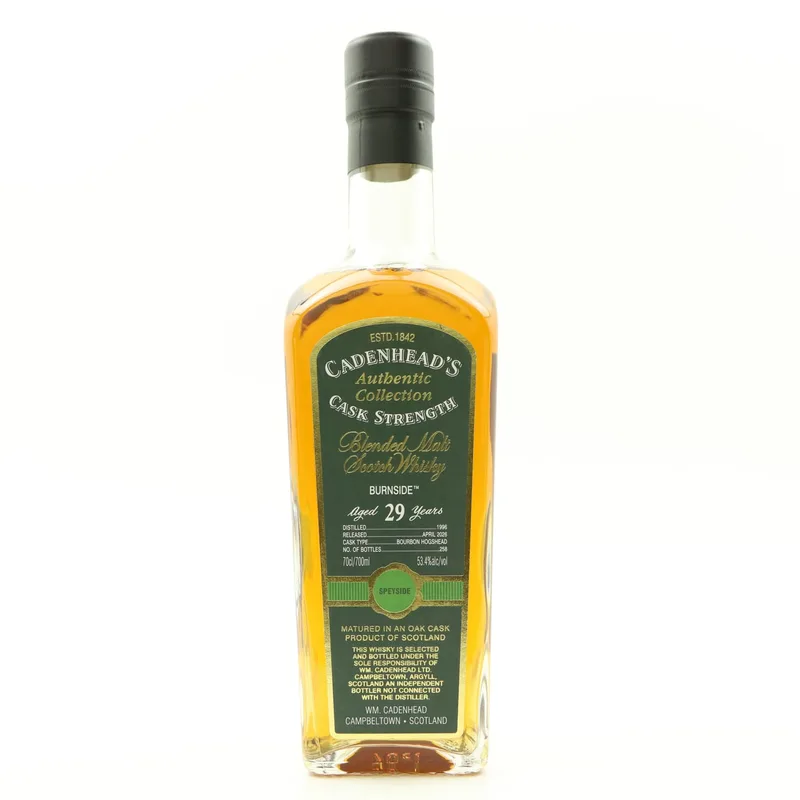 Burnside – 1996 29 Year Old Cadenhead’s (70cl, 53.4%)