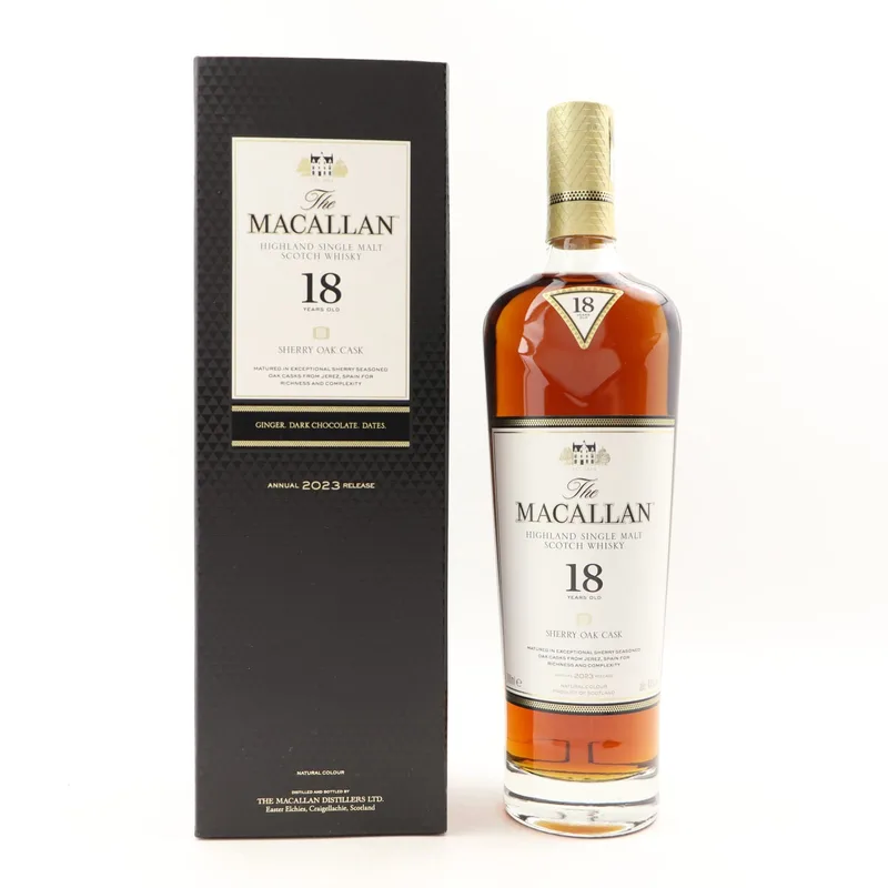 Macallan – 18 Year Old Sherry Oak 2023 Release (70cl, 43%)
