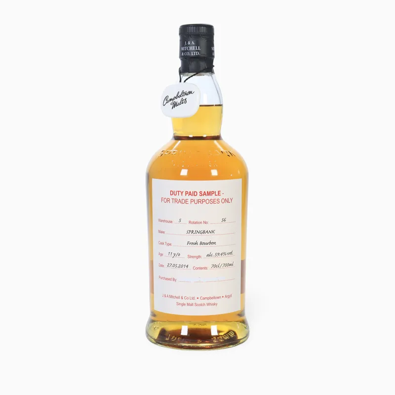 Springbank – 11 Year Old (2014) Duty Paid Sample (Fresh Bourbon)