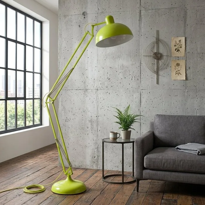 Floor lamp - Steel - 190cm - Lime Green