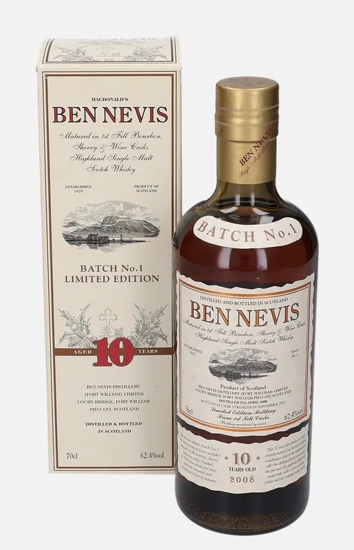 Ben Nevis – 2008 10 Year Old Batch No.1