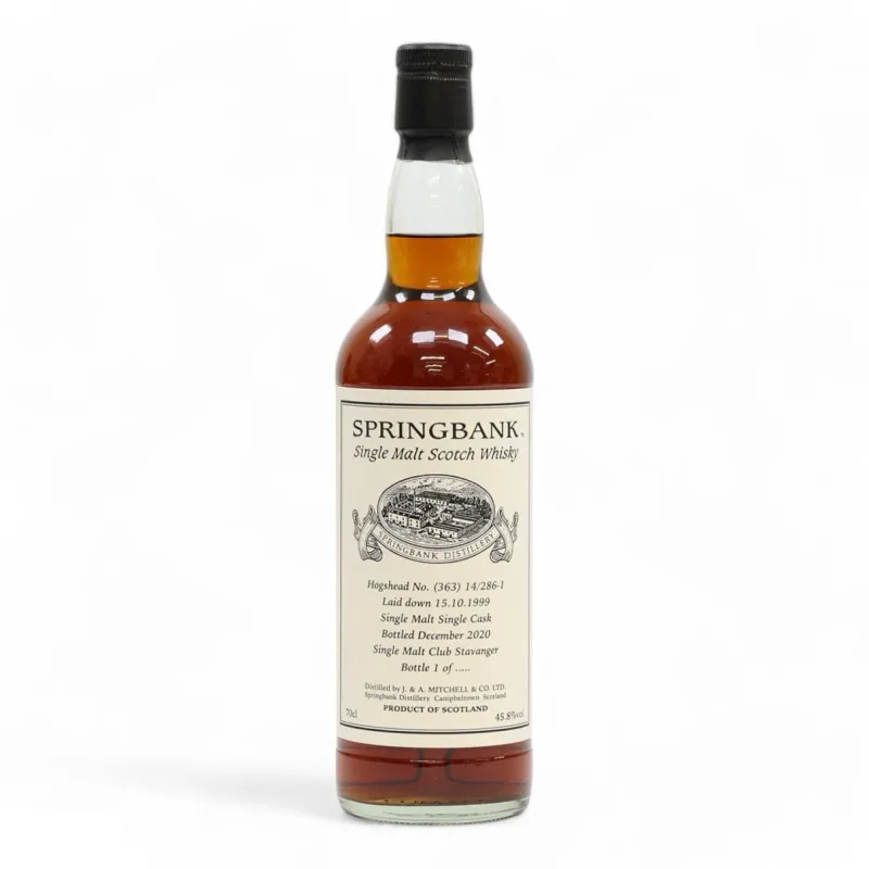 Springbank – 21 Year Old 1999 Single Private Sherry Cask #363 Single Malt Club Stavanger (70cl, 76%)