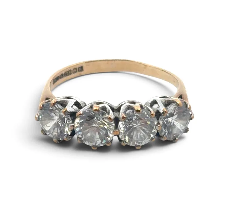 Four Stone Cz Ring
