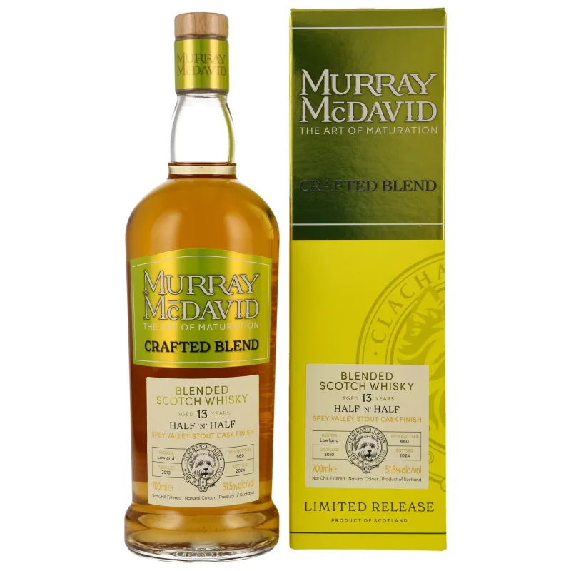 Half 'n' Half 2010/2024 13 Year Old Spey Valley Stout Cask - Murray McDavid (70cl, 51.5%)