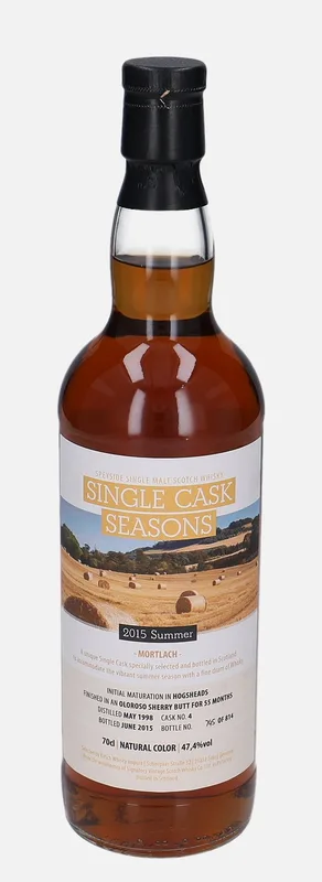 Mortlach – 1998 Signatory Vintage Scotch Whisky Co. Single Cask Seasons 2015 Summer