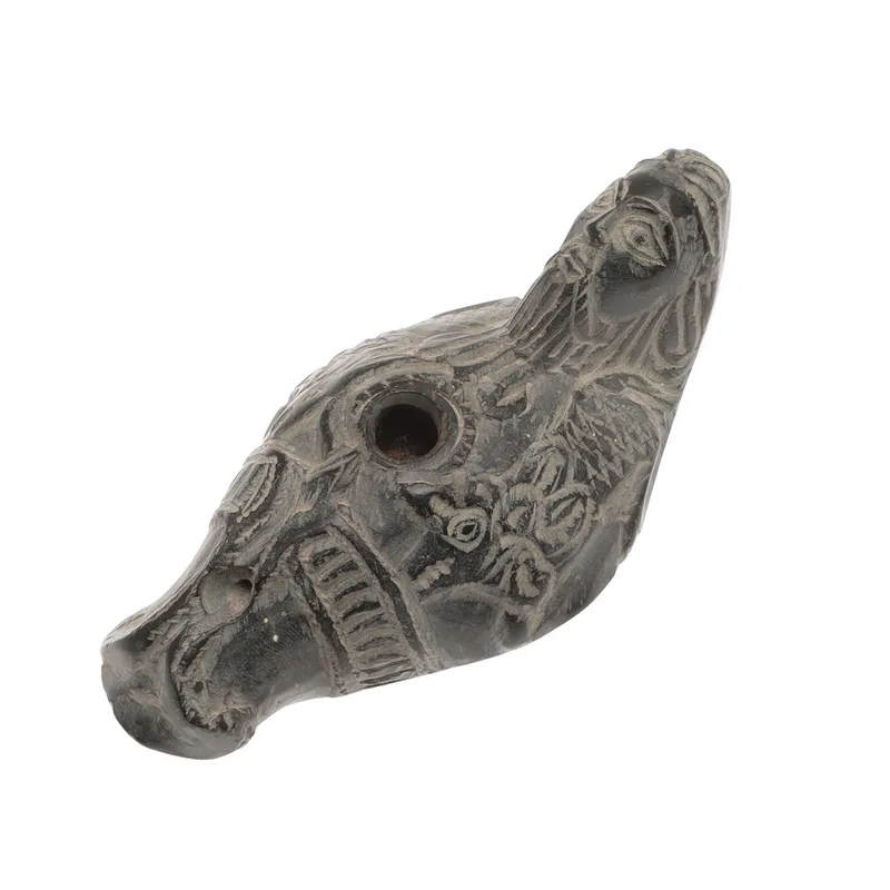 Reproduction Syrian Soapstone Oil Lamp