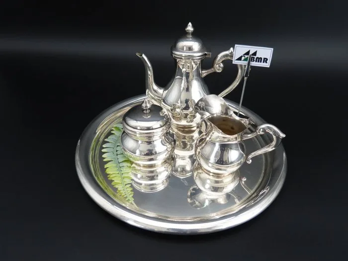 Eugenio Stancampiano - Coffee set -.800 silver - Italian Espresso