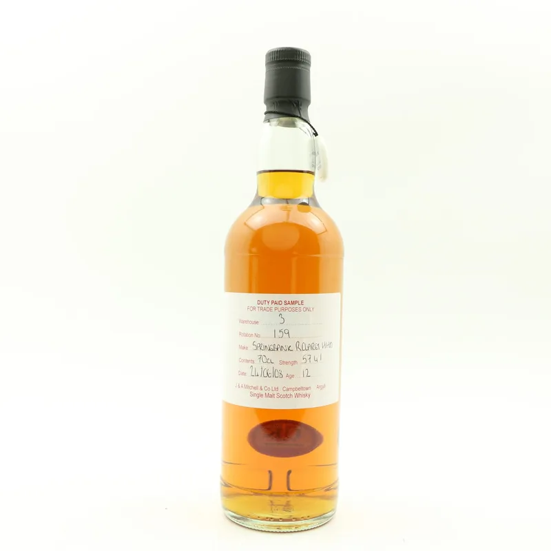 Springbank – 2008 12 Year Old Duty Paid Sample (70cl, 57.4%)