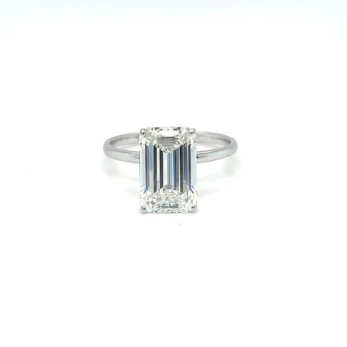 Ring - 14 kt. White gold - 3.02ct. tw. Diamond (Lab-grown)