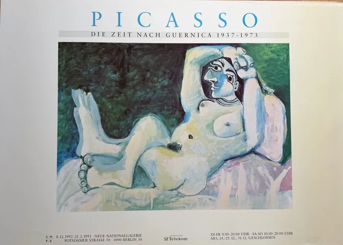 Pablo Picasso (after) - (1881-1973), Großer Akt, 1964, Neue Nationalgalerie Berlin, 1992, Exhibition Poster