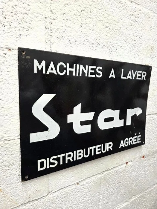 Enamel sign - STAR washing machines