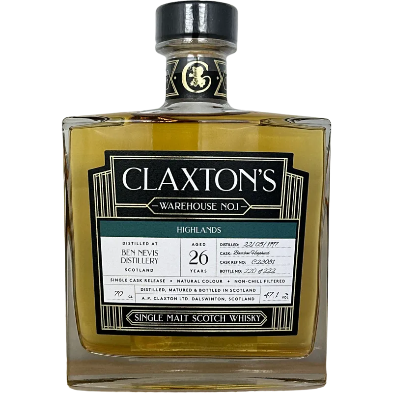 Ben Nevis – 26 Year Old Claxton's Warehouse No. 1 (70cl, 47.1%)