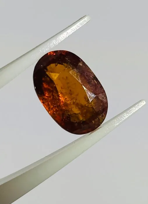1 pcs Orange Hessonite - 4.69 ct - Antwerp Laboratory for Gemstone Testing (ALGT)
