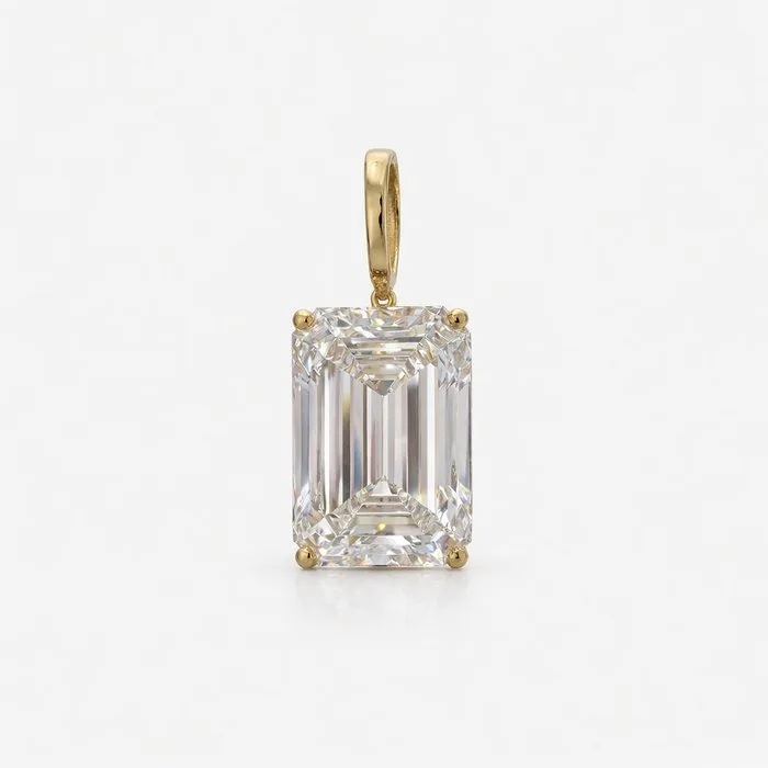 Pendant - 14 kt. Yellow gold - 3.09ct. tw. Diamond (Lab-grown)