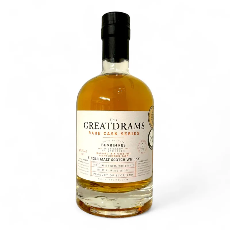 Benrinnes – 9 Year Old 2012 Great Drams Rare Cask Series First Fill Pedro Ximenez Finish (50cl, 48.2%)