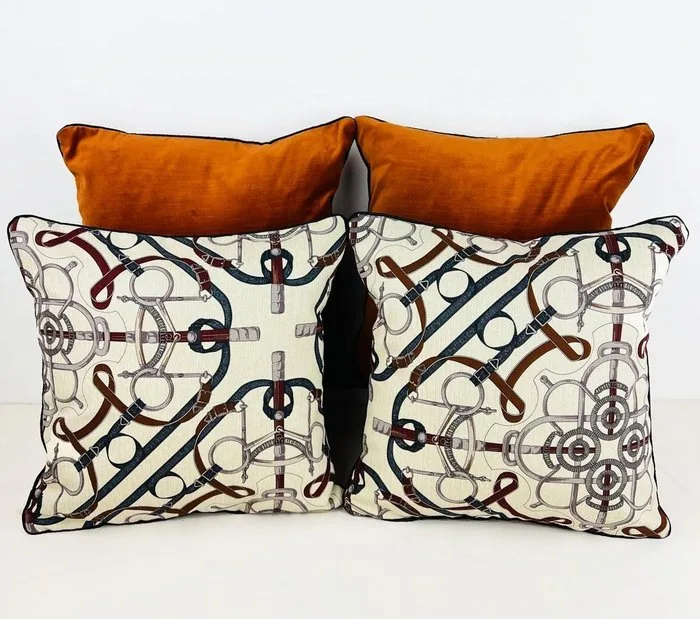 Hermès - New set - Two cushions in a set of four - Cushion