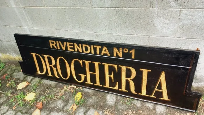 Iron sign - No. 1 grocer - Sign - Iron