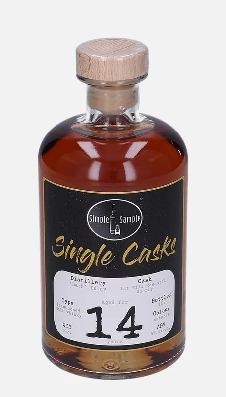 Dark Islay – 14 Year Old Simple Sample Distillery Cask (50cl, 57.4%)