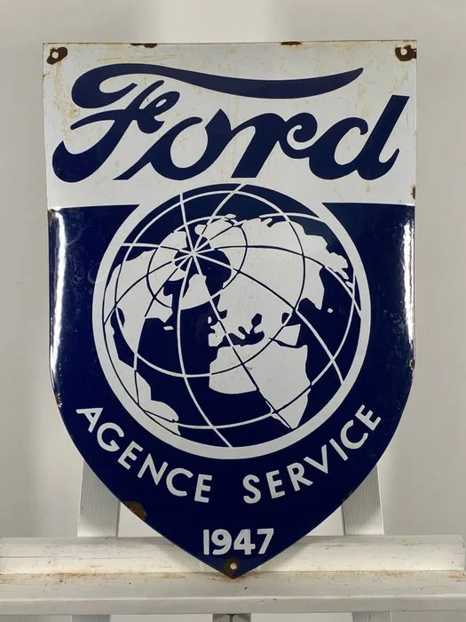Ford - Enamel sign - 60x41cm - Made of thick steel sheet and enamel