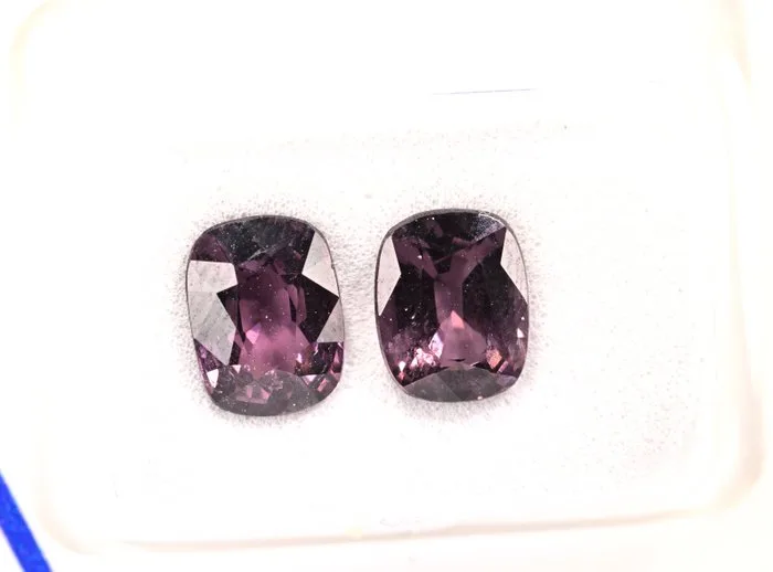 2 pcs Pink, Purple Spinel - 2.71 ct - Antwerp Laboratory for Gemstone Testing (ALGT)