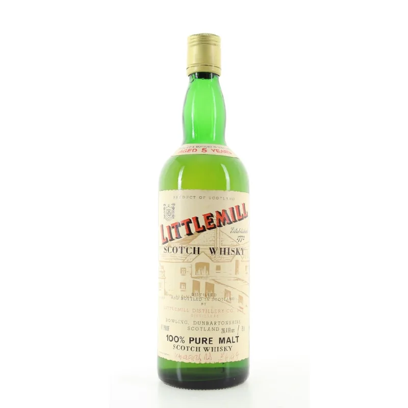 Littlemill – 5 Year Old Pure Malt Lowland Single Malt Scotch Whisky (1970)