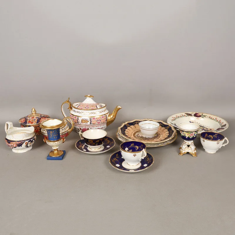A Collection of Mostly 19th Century Porcelain, Various Factories (Qty)