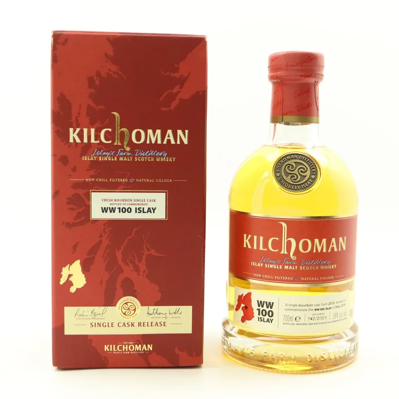 Kilchoman – 2010 Single Cask #742 For WW100 Islay (70cl, 58%)
