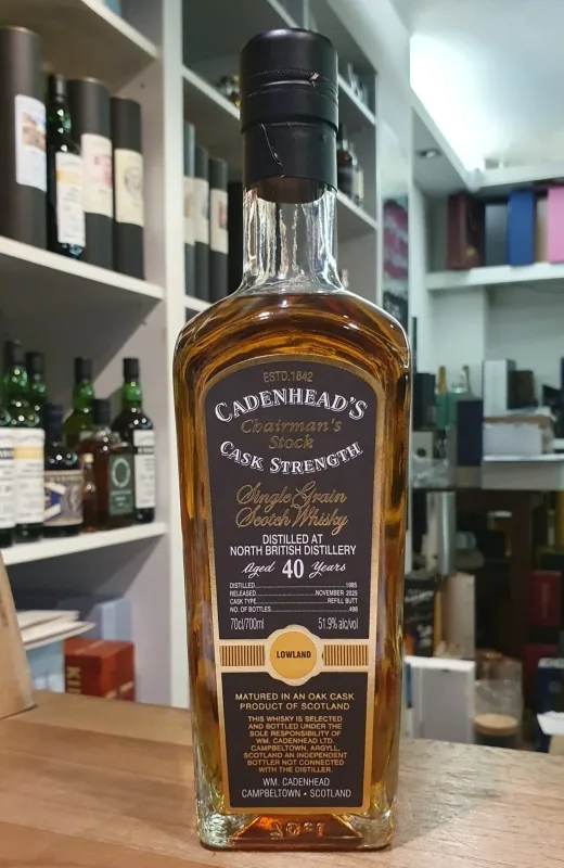 North British – 40 Year Old 1985 Chairman's Stock Cadenhead's Single Cask (70cl, 51.9%)