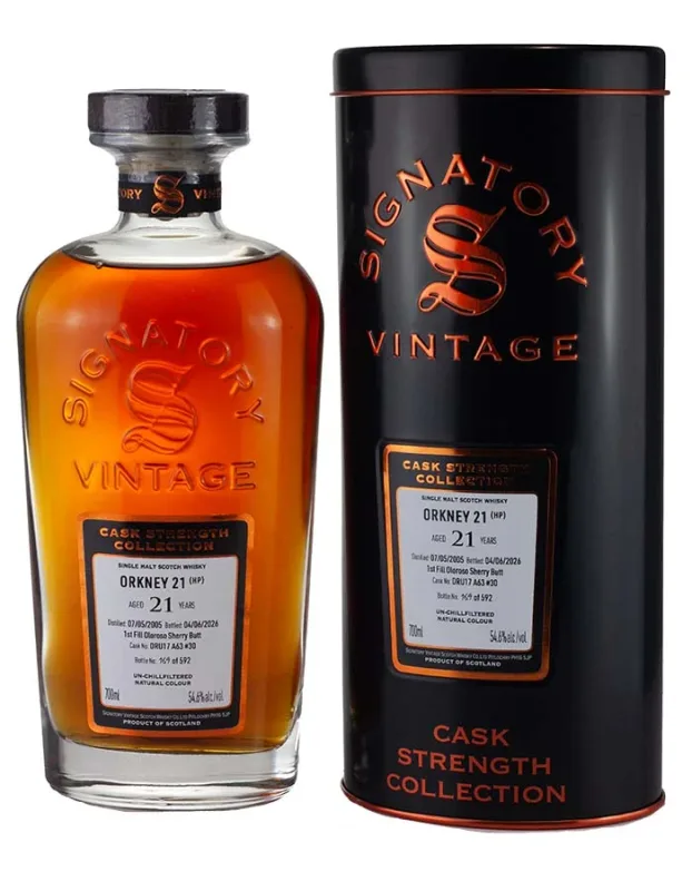 Mystery Malt (Highland Park) 21 Year Old 2005 Signatory Cask Strength (54.6%)