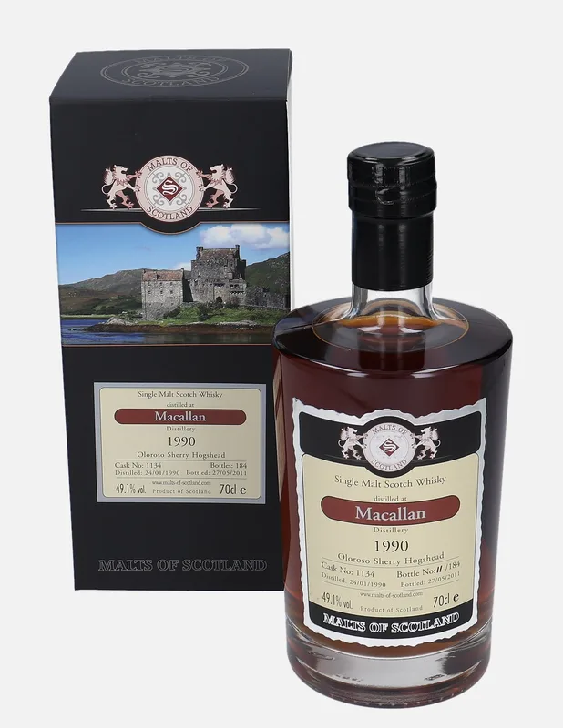 Macallan – 1990 Malts of Scotland (70cl, 49.1%)