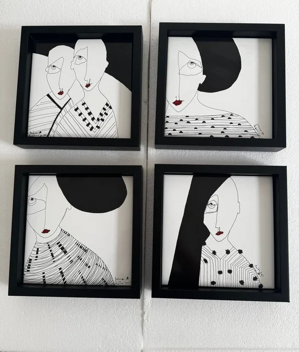 Kiasmo - vincenzo d'alba antonio Marras - Frame (4) - wood and ceramic