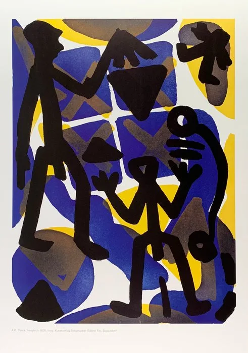 A.R. Penck (after) - Vergleich I - Contempory Artprint - 70 x 50 cm - 1990s