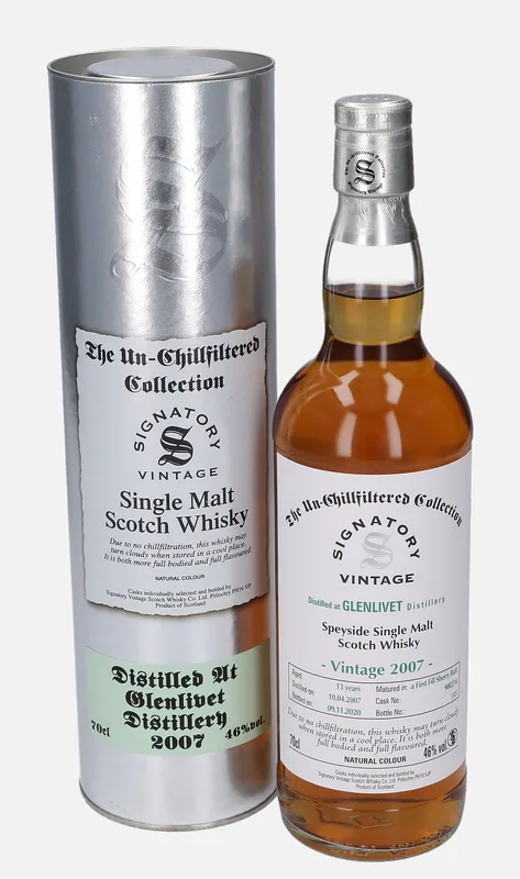 Glenlivet – 2007 13 Year Old Signatory Vintage Scotch Whisky Co. The Un-Chillfiltered Collection