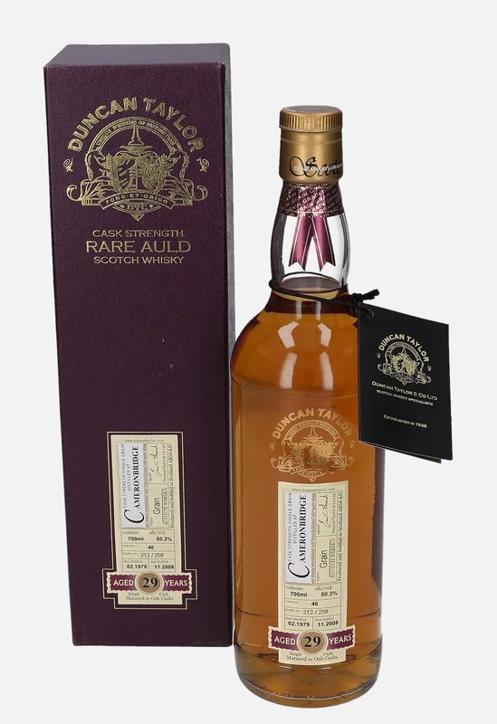 Cameronbridge – 1979 29 Year Old Duncan Taylor Rare Auld (70cl, 50.3%)