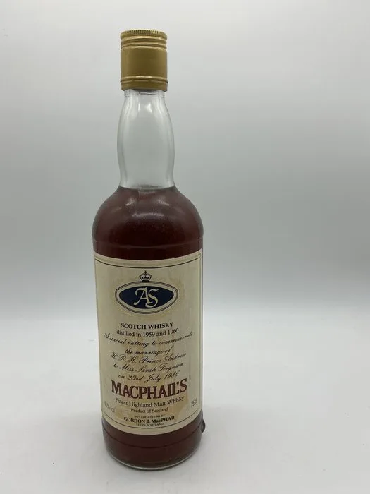 Macphail's 1959 & 1960 Marriage bottle Prince Andrew and Sarah Ferguson - Gordon & MacPhail - b. 1986 - 75cl