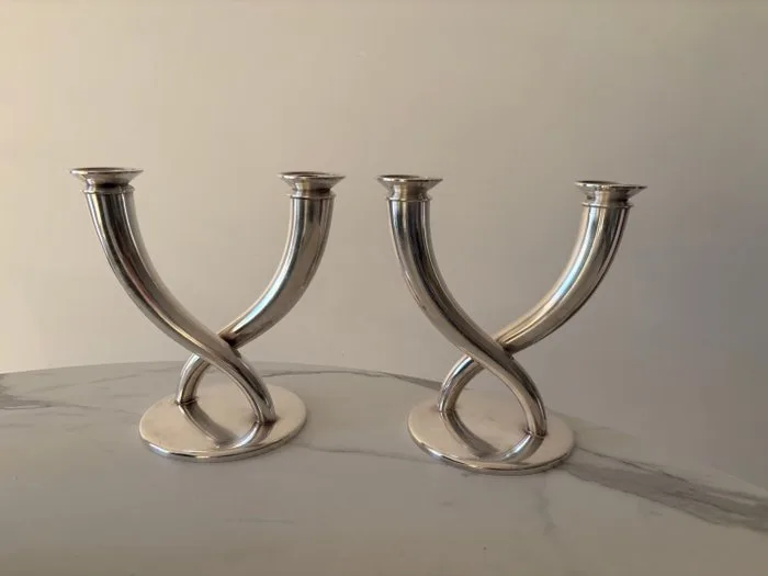 Christofle - Gio Ponti - Candelabrum (2) - Silverplated