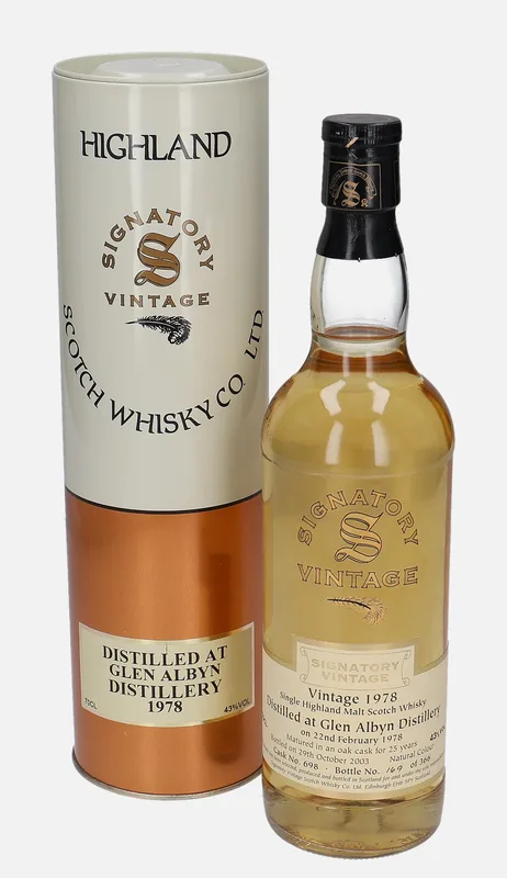 Glen Albyn – 1978 25 Year Old Signatory Vintage Scotch Whisky Co. Vintage