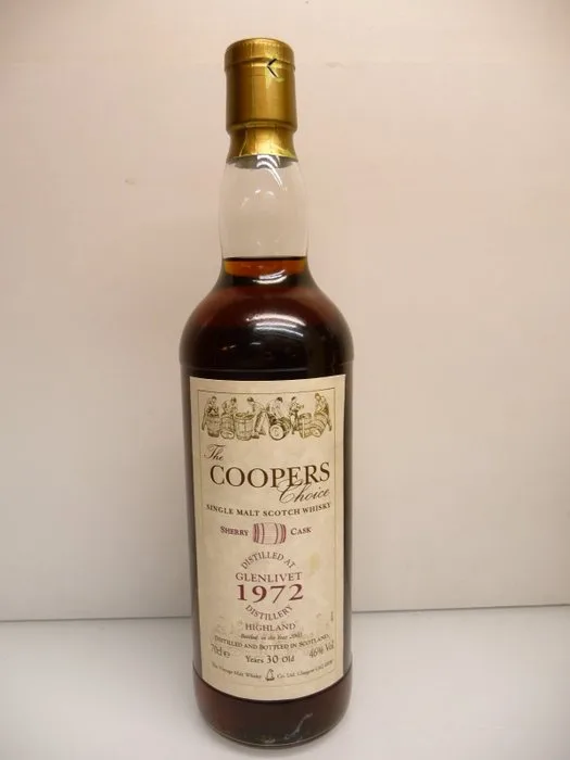 The Glenlivet 1972 30 years old Coopers Choice - The Vintage Malt Whisky - b. 2003 - 70cl