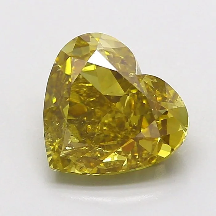 1 pcs Diamond (Natural coloured) - 2.01 ct - Heart - Fancy deep Brownish Yellow - SI2 - Gemological Institute of America (GIA)
