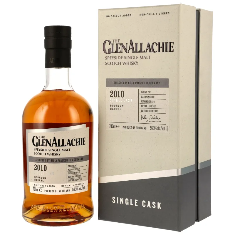 GlenAllachie – 14 Year Old 2010/2025 Bourbon Barrel (70cl, 56.3%)