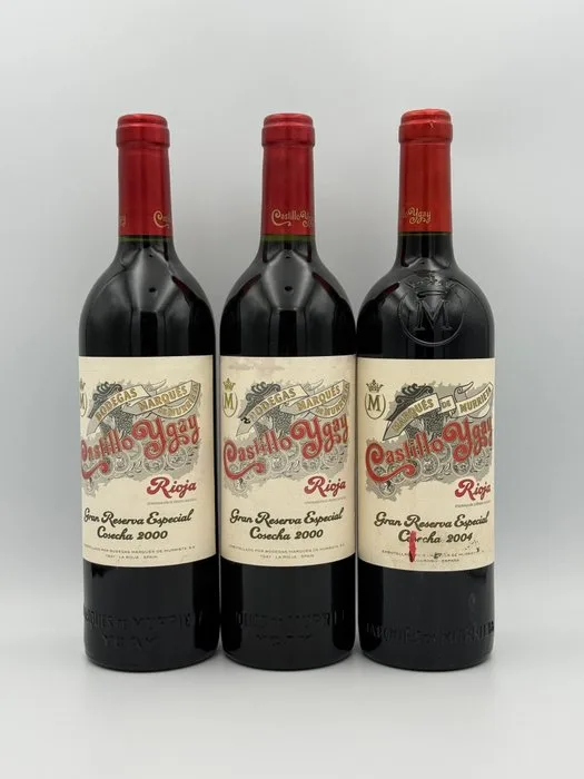 2000 x2 & 2004 Marques de Murrieta, Castillo Ygay - Rioja Gran Reserva Especial - 3 Bottles (0.75L)