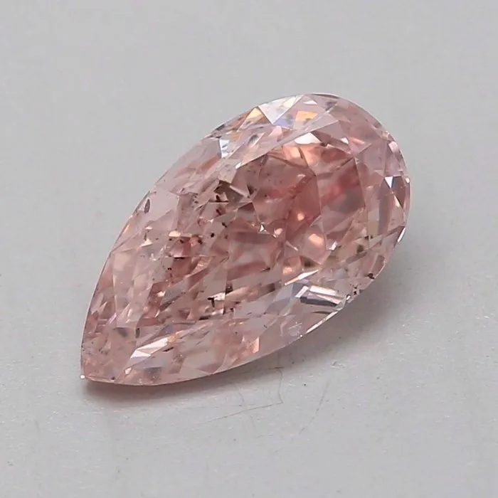 1 pcs Diamond (Natural coloured) - 0.51 ct - Pear - Fancy Brownish Pink - SI2 - Gemological Institute of America (GIA) - Fancy Brown Pink 0.51 GIA