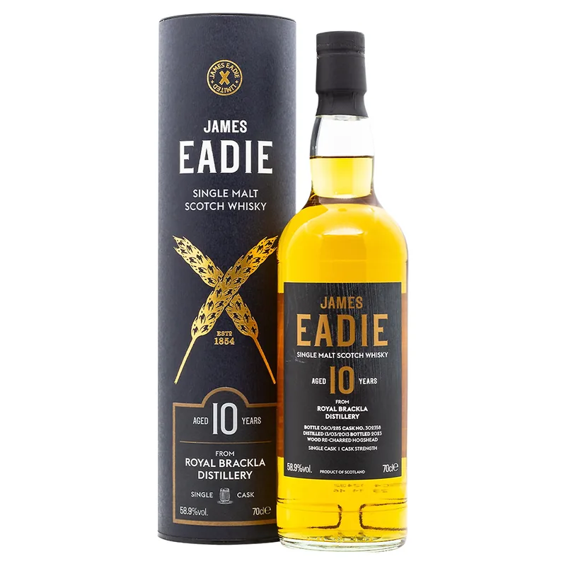James Eadie Royal Brackla 10 Years Old 2013/2023 Cask 302358 (70cl, 58.9%)