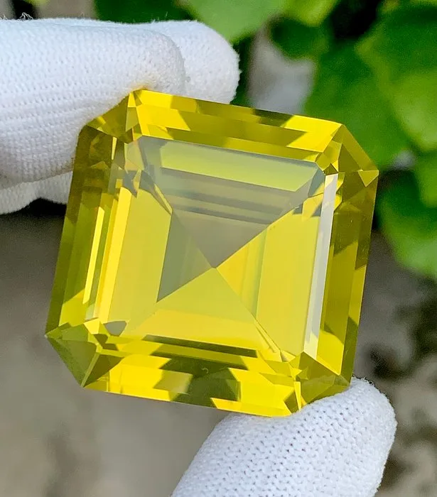 Yellow Quartz - 188.29 ct - International Colored Gemstone Association (ICA GemLab) - Natural Lemon Quartz