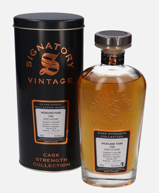 Highland Park – 1986 24 Year Old Signatory Vintage Scotch Whisky Co. Cask Strength Collection