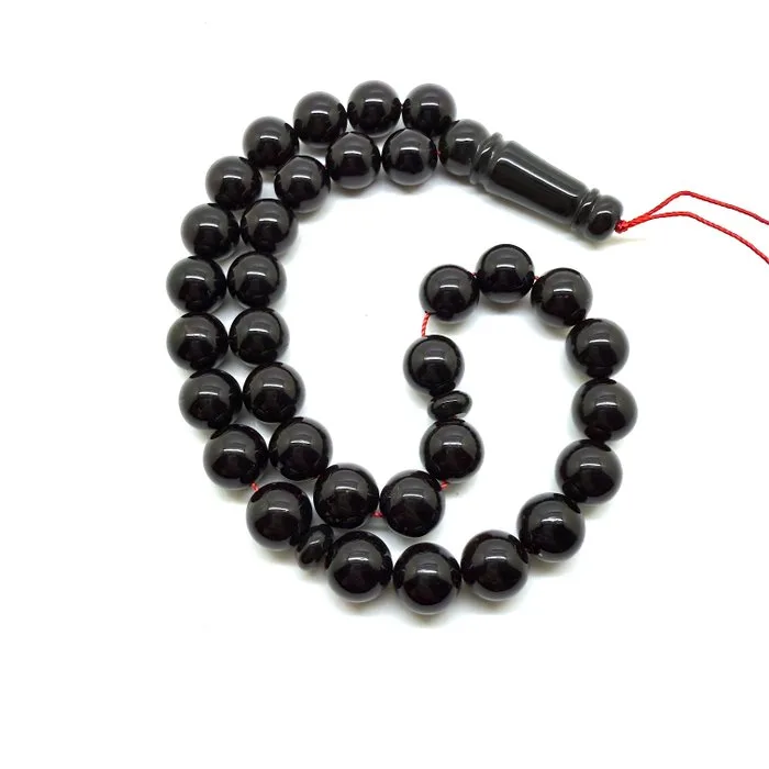 Baltic amber tesbih prayer beads rosary in cherry 11mm - Amber - Succininte