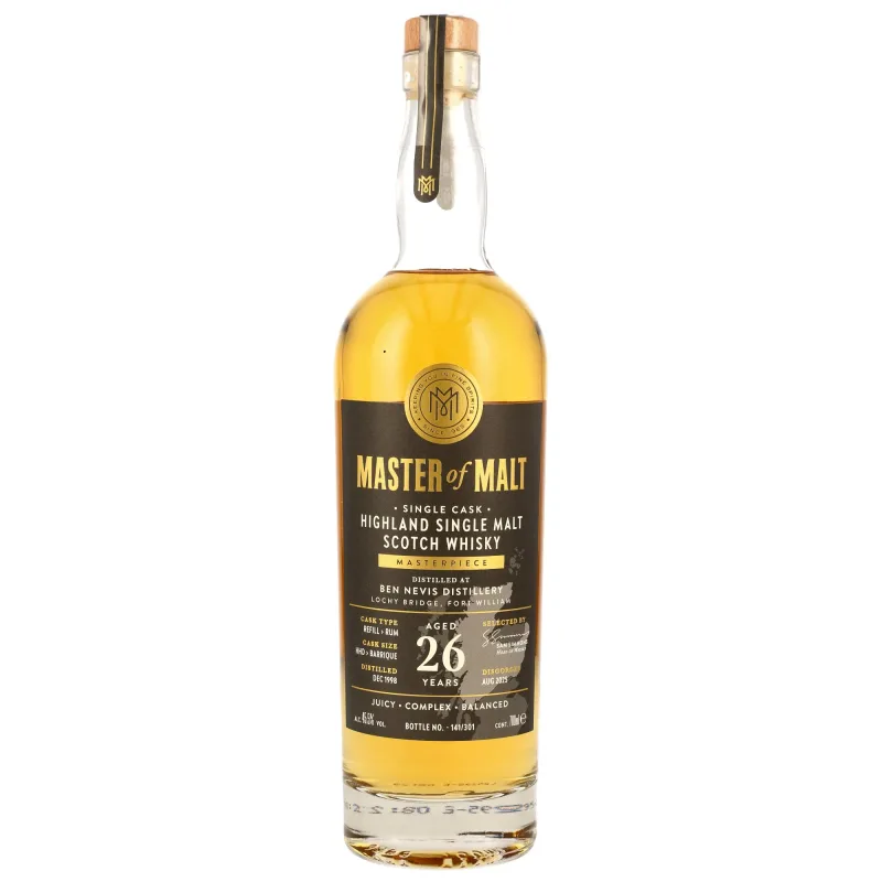 Ben Nevis 26 Year Old 1998/2025 - Master of Malt Masterpiece